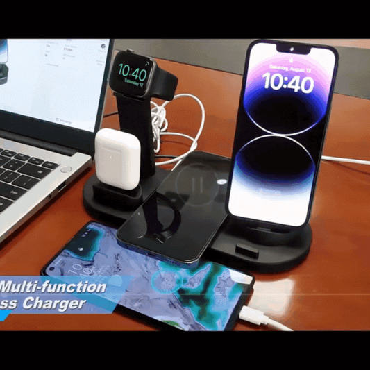 Cargador inalambrico 4 en 1 con Base
